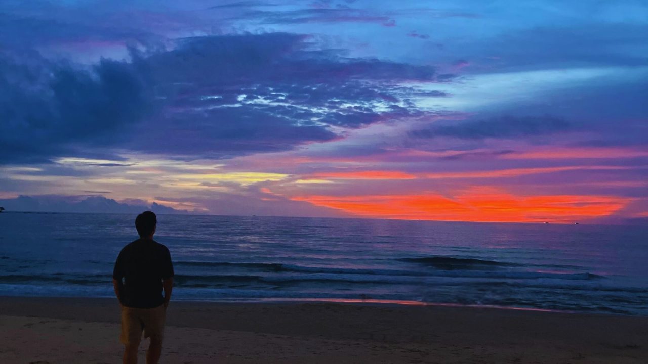 ベトナムのフーコック島で見た夕日